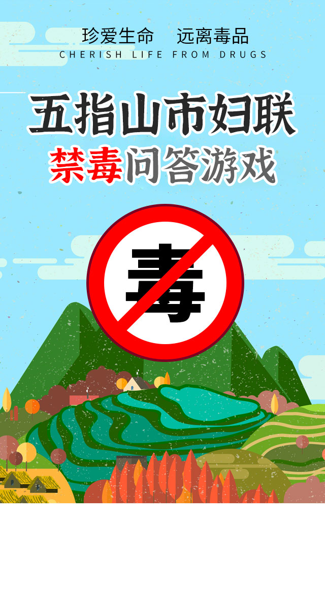 微信五指山市妇联禁毒问答游戏小程序游戏开发案例